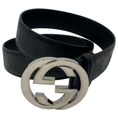 gucci women's black leather thin skinny belt|thin gucci belt women.